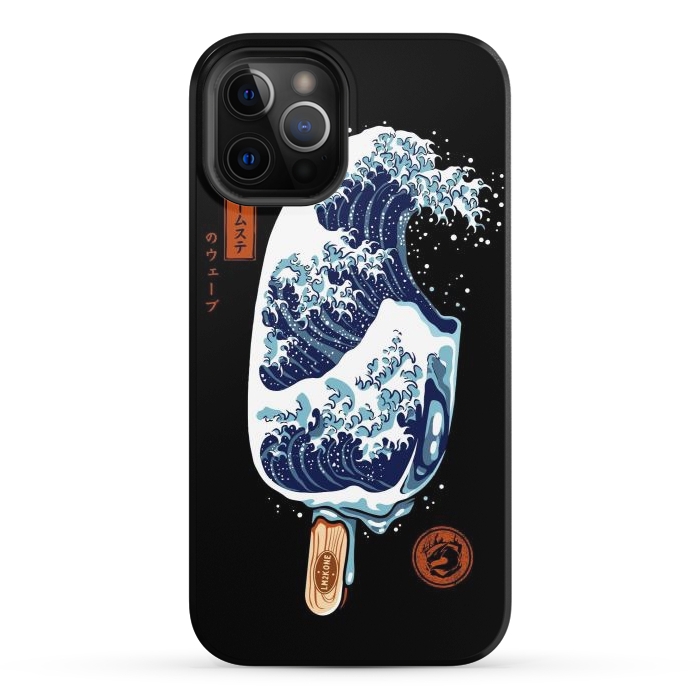 iPhone 12 Pro StrongFit Great Wave Ice Cream by LM2Kone