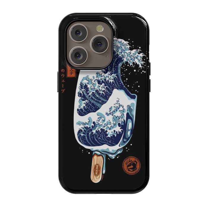 iPhone 14 Pro StrongFit Great Wave Ice Cream by LM2Kone