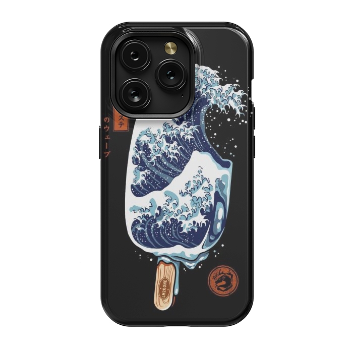 iPhone 15 Pro StrongFit Great Wave Ice Cream by LM2Kone