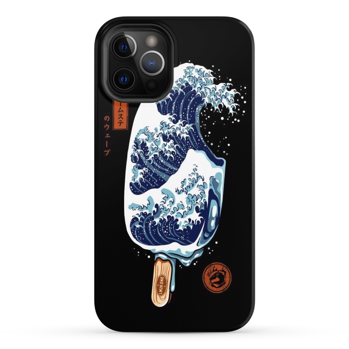 iPhone 12 Pro Max StrongFit Great Wave Ice Cream by LM2Kone