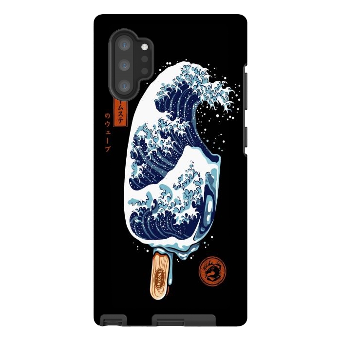 Galaxy Note 10 plus StrongFit Great Wave Ice Cream by LM2Kone