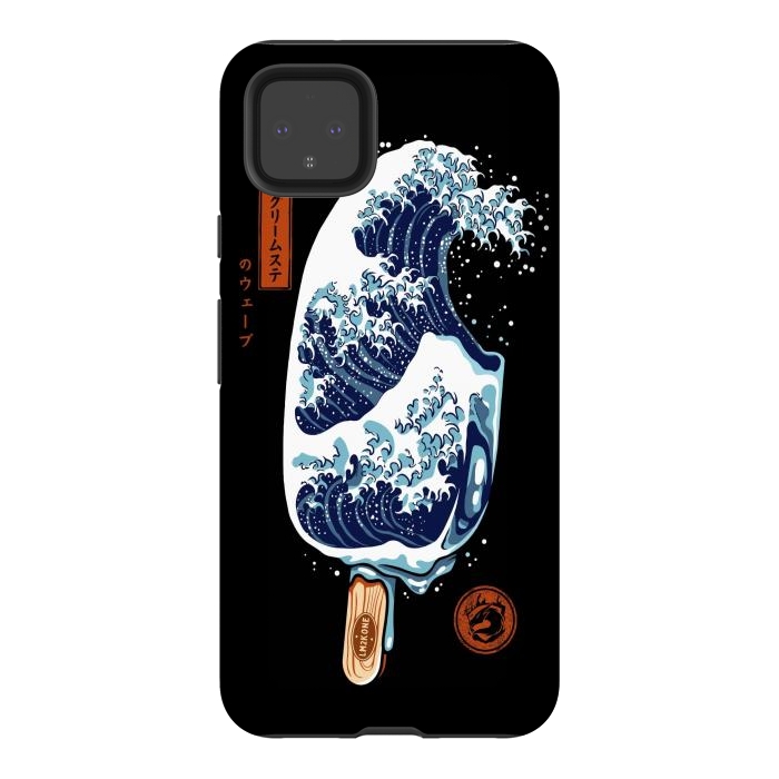 Pixel 4XL StrongFit Great Wave Ice Cream by LM2Kone