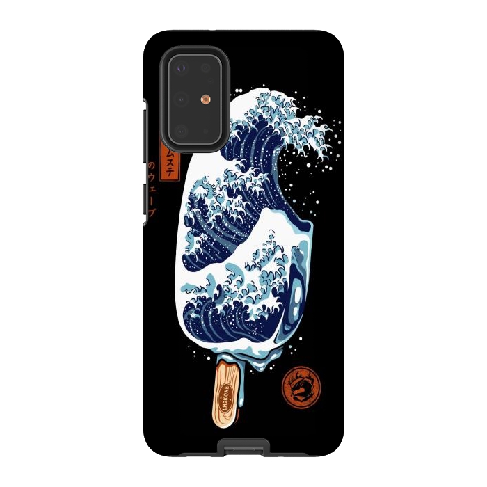 Galaxy S20 Plus StrongFit Great Wave Ice Cream by LM2Kone