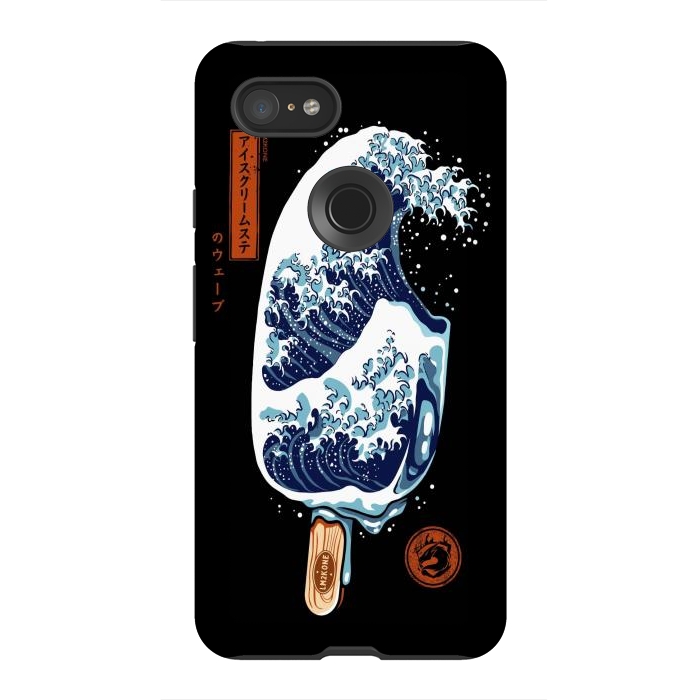 Pixel 3XL StrongFit Great Wave Ice Cream by LM2Kone