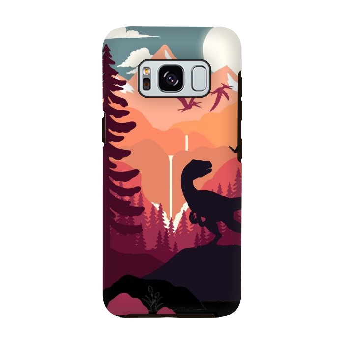 Galaxy S8 StrongFit Jurassic Raptor Outdoors by LM2Kone