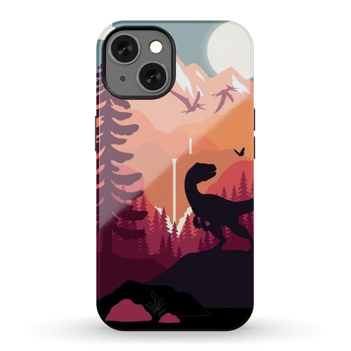 iPhone 13 StrongFit Jurassic Raptor Outdoors by LM2Kone