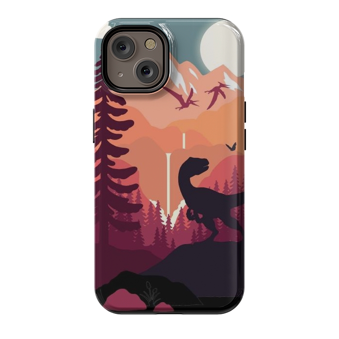 iPhone 14 StrongFit Jurassic Raptor Outdoors by LM2Kone