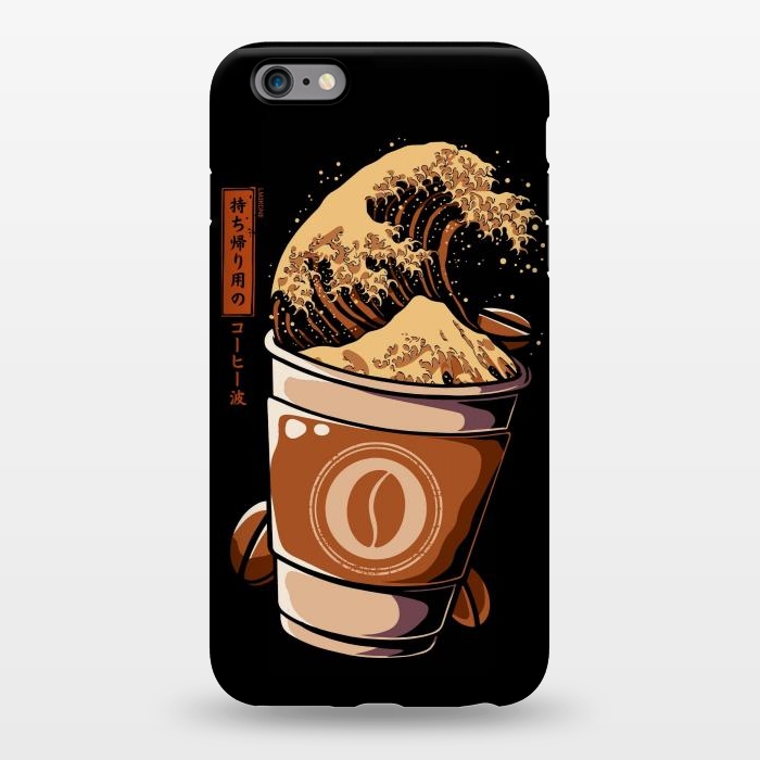 iPhone 6/6s plus StrongFit Great Wave of Takeout Coffee by LM2Kone