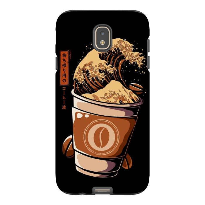 Galaxy J7 StrongFit Great Wave of Takeout Coffee by LM2Kone