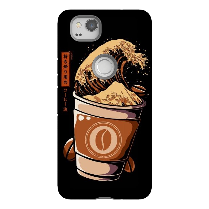 Pixel 2 StrongFit Great Wave of Takeout Coffee by LM2Kone