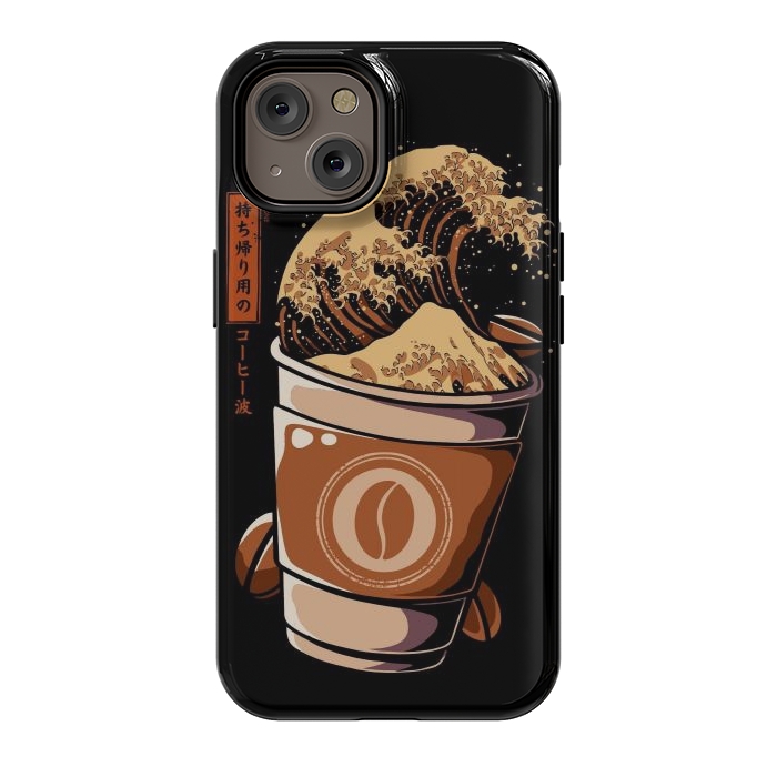 iPhone 14 StrongFit Great Wave of Takeout Coffee by LM2Kone