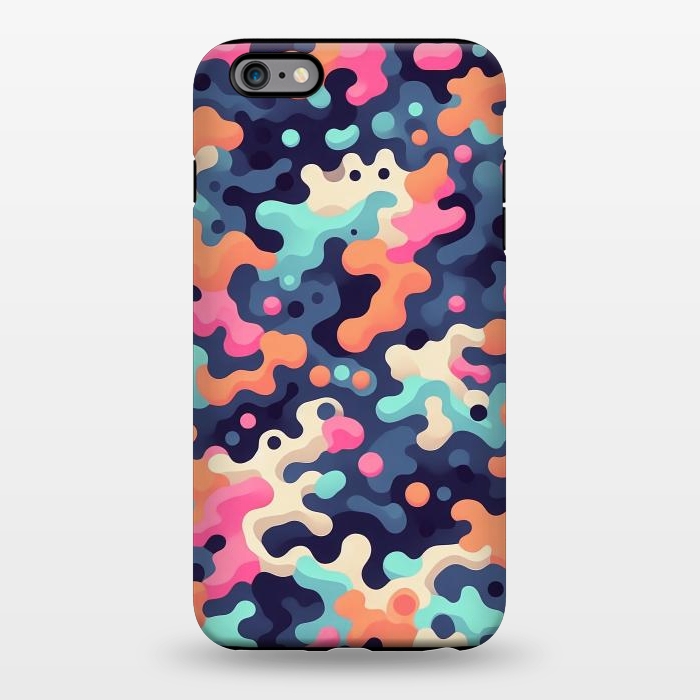 iPhone 6/6s plus StrongFit Electric Blob Camo by JohnnyVillas