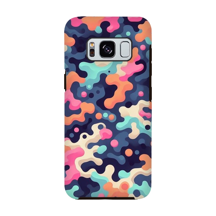 Galaxy S8 StrongFit Electric Blob Camo by JohnnyVillas