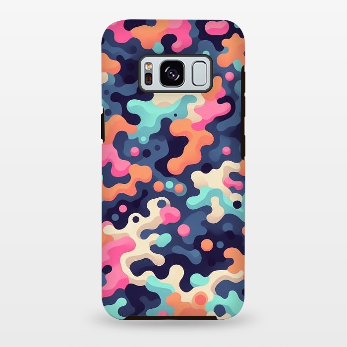 Galaxy S8 plus StrongFit Electric Blob Camo by JohnnyVillas