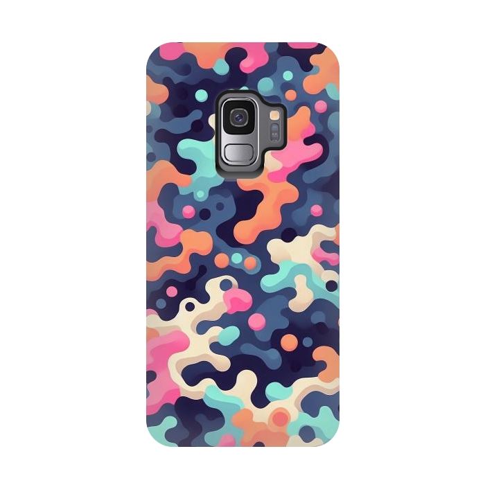 Galaxy S9 StrongFit Electric Blob Camo by JohnnyVillas