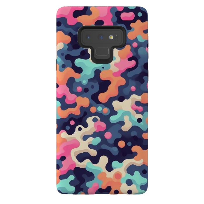 Galaxy Note 9 StrongFit Electric Blob Camo by JohnnyVillas