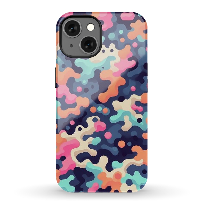 iPhone 13 StrongFit Electric Blob Camo by JohnnyVillas