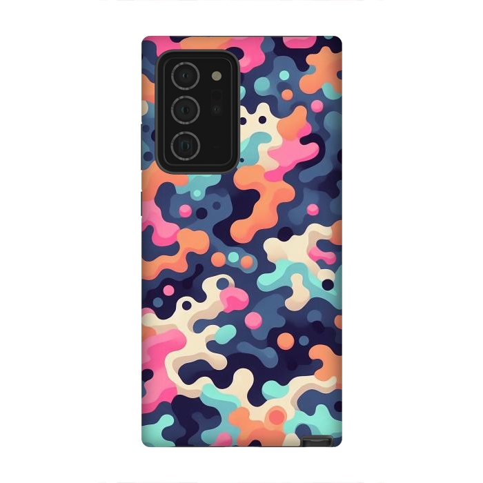 Galaxy Note 20 Ultra StrongFit Electric Blob Camo by JohnnyVillas