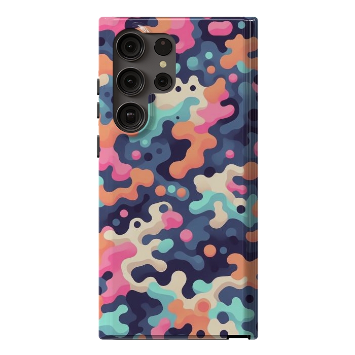 Galaxy S23 Ultra StrongFit Electric Blob Camo by JohnnyVillas