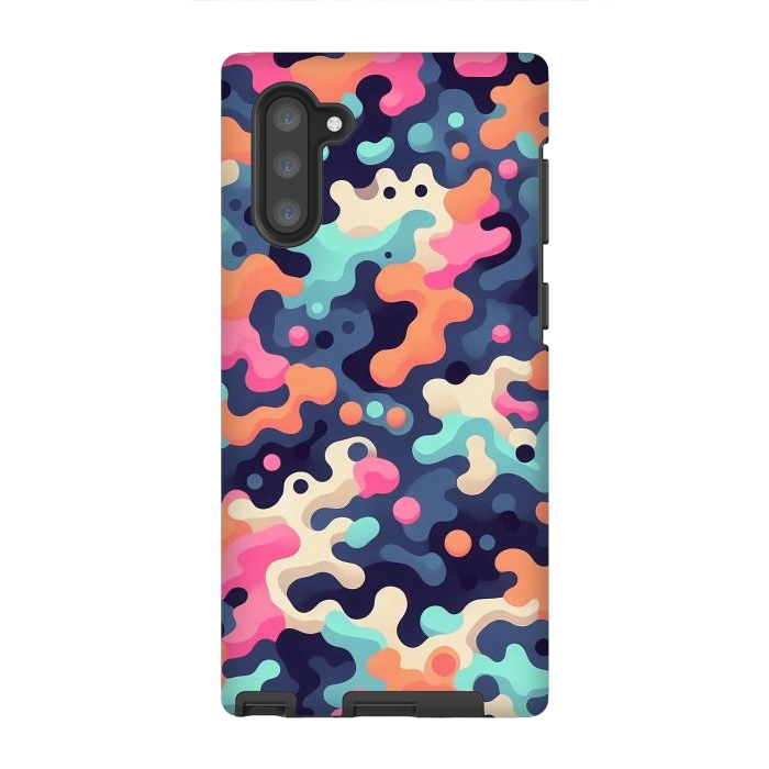 Galaxy Note 10 StrongFit Electric Blob Camo by JohnnyVillas