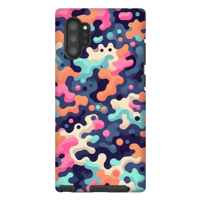 Galaxy Note 10 plus StrongFit Electric Blob Camo by JohnnyVillas