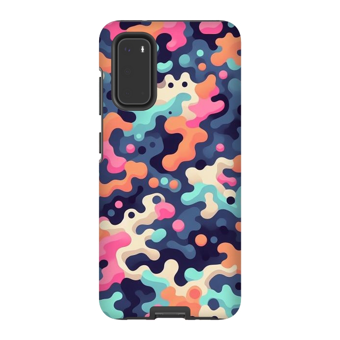 Galaxy S20 StrongFit Electric Blob Camo by JohnnyVillas