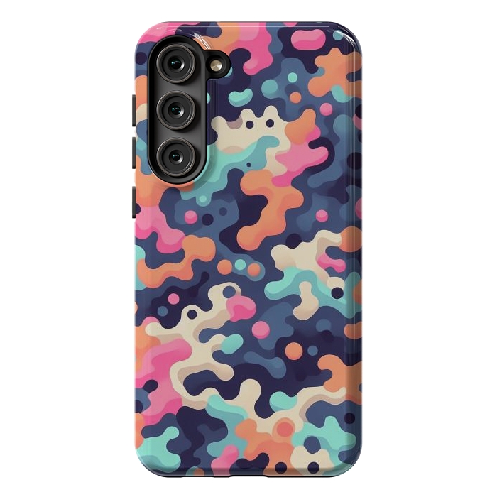 Galaxy S23 Plus StrongFit Electric Blob Camo by JohnnyVillas