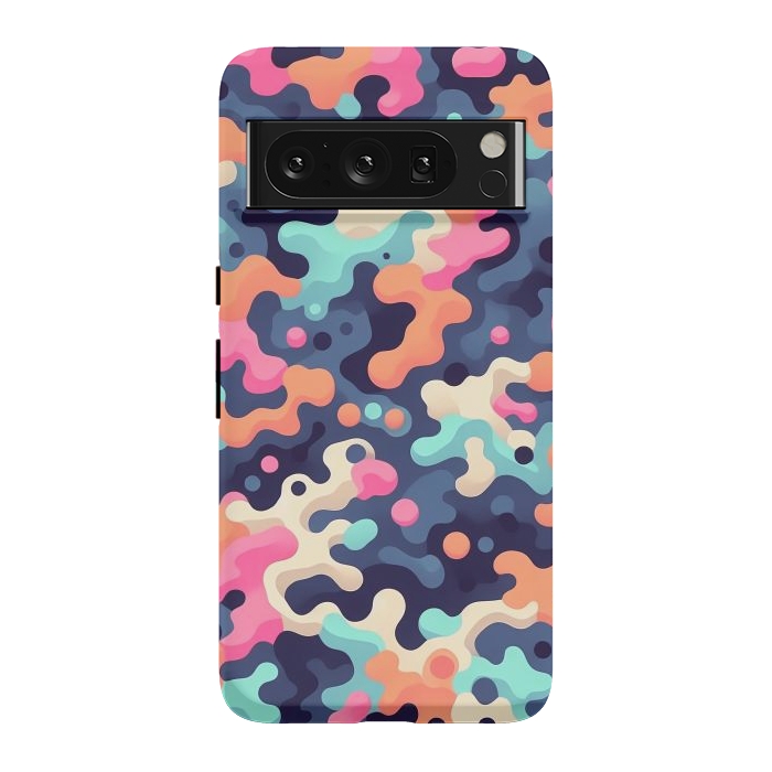 Pixel 8 Pro StrongFit Electric Blob Camo by JohnnyVillas