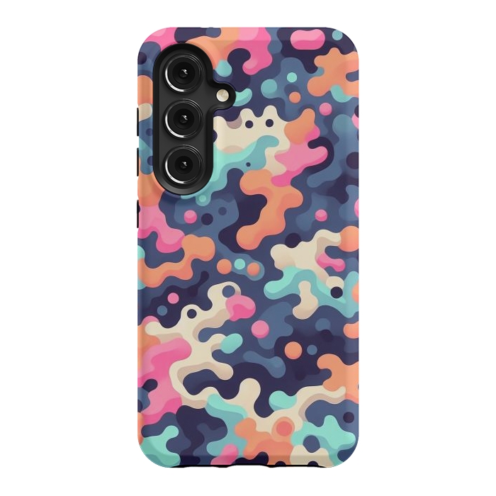 Galaxy S24 StrongFit Electric Blob Camo by JohnnyVillas