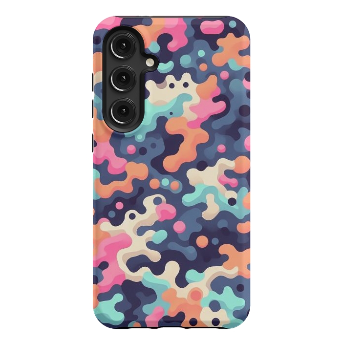 Galaxy S24 Plus StrongFit Electric Blob Camo by JohnnyVillas