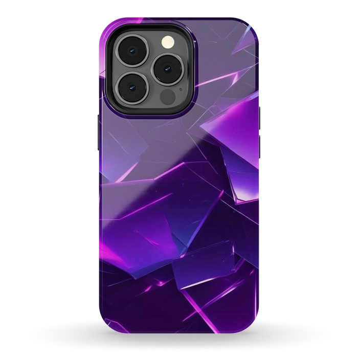 iPhone 13 pro StrongFit Purple Emerald by JohnnyVillas