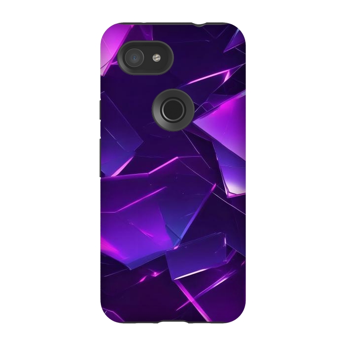 Pixel 3A StrongFit Purple Emerald by JohnnyVillas