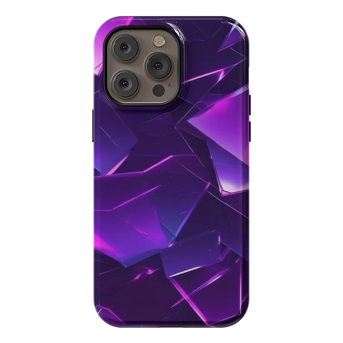 iPhone 14 Pro max StrongFit Purple Emerald by JohnnyVillas