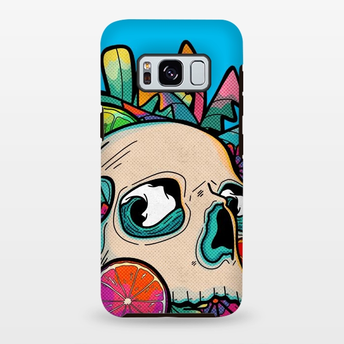 Galaxy S8 plus StrongFit Summer fruit skull by Steve Wade (Swade)