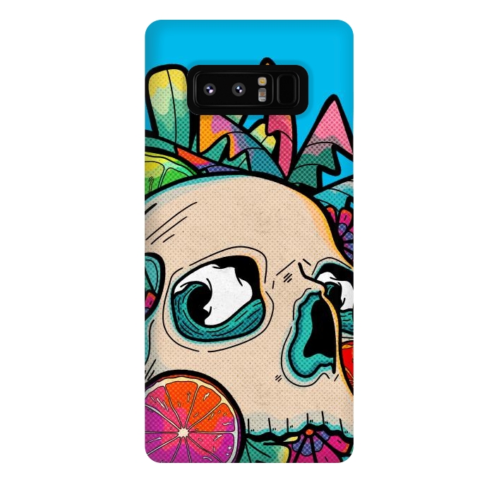 Galaxy Note 8 StrongFit Summer fruit skull by Steve Wade (Swade)