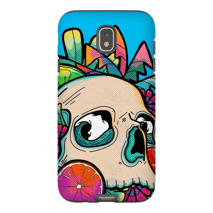 Galaxy J7 StrongFit Summer fruit skull by Steve Wade (Swade)