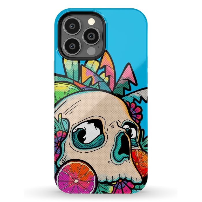 iPhone 13 Pro Max StrongFit Summer fruit skull by Steve Wade (Swade)