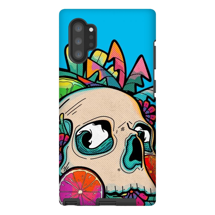 Galaxy Note 10 plus StrongFit Summer fruit skull by Steve Wade (Swade)