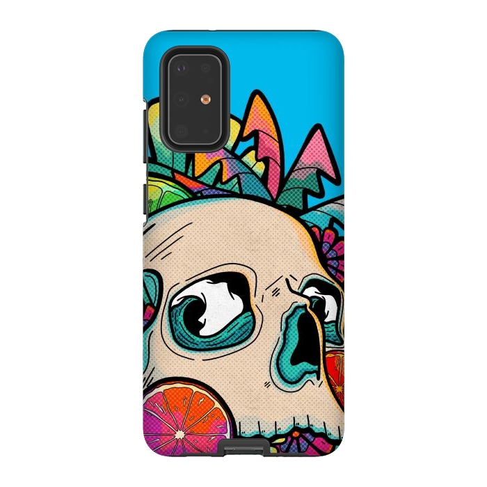 Galaxy S20 Plus StrongFit Summer fruit skull by Steve Wade (Swade)