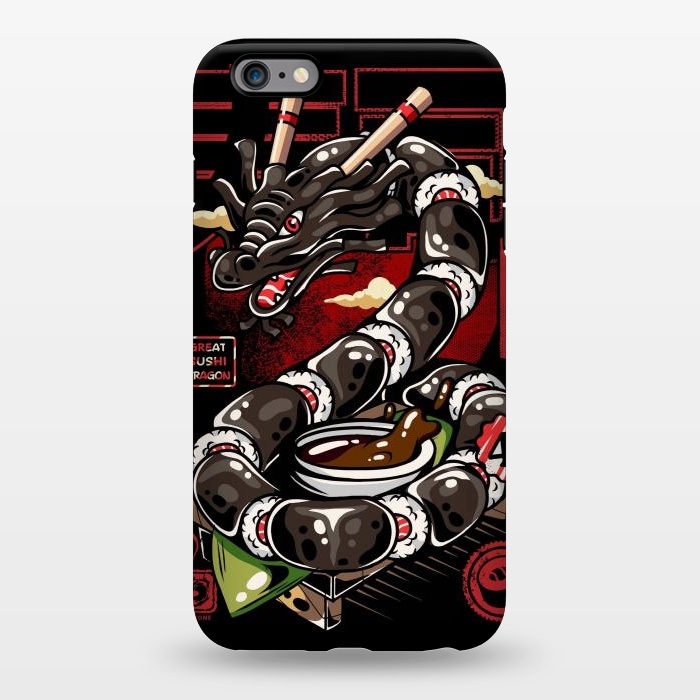 iPhone 6/6s plus StrongFit Great Sushi Dragon Japanese by LM2Kone