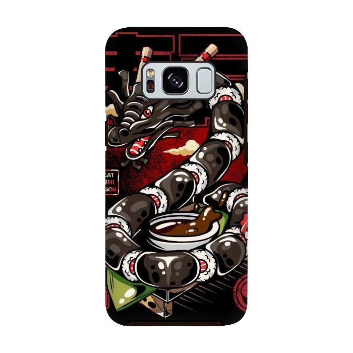 Galaxy S8 StrongFit Great Sushi Dragon Japanese by LM2Kone