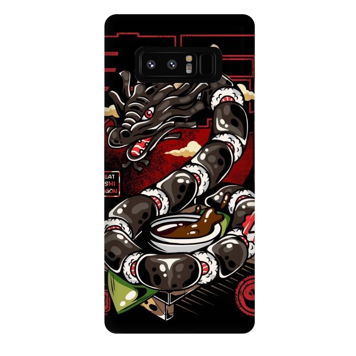 Galaxy Note 8 StrongFit Great Sushi Dragon Japanese by LM2Kone