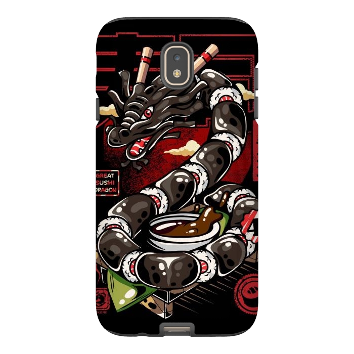 Galaxy J7 StrongFit Great Sushi Dragon Japanese by LM2Kone