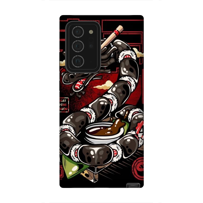 Galaxy Note 20 Ultra StrongFit Great Sushi Dragon Japanese by LM2Kone