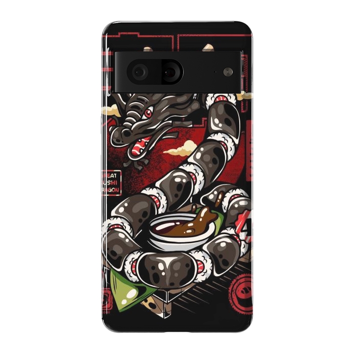 Pixel 7 StrongFit Great Sushi Dragon Japanese by LM2Kone