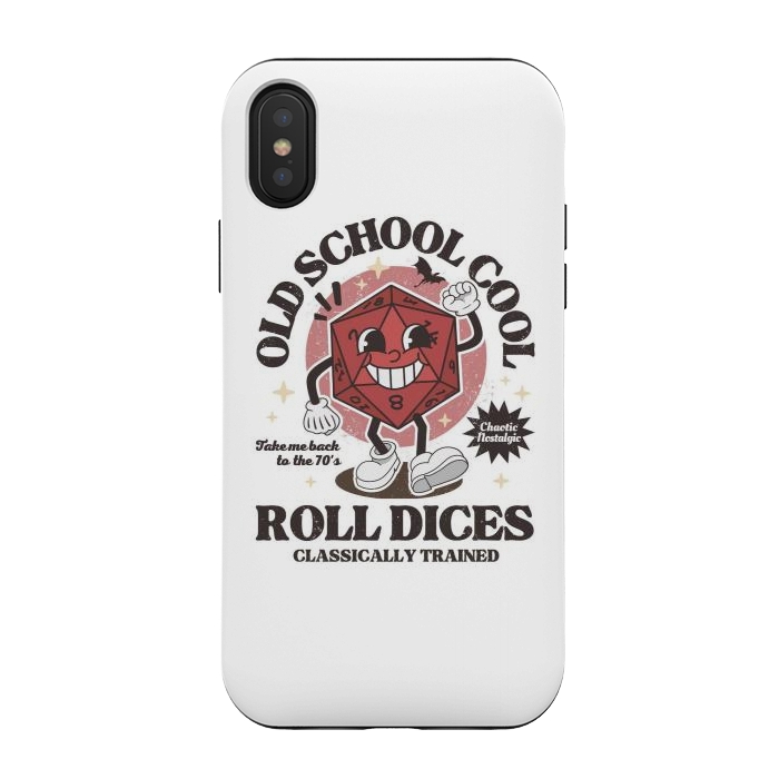 iPhone Xs / X StrongFit Old school d20 - D&D by LM2Kone