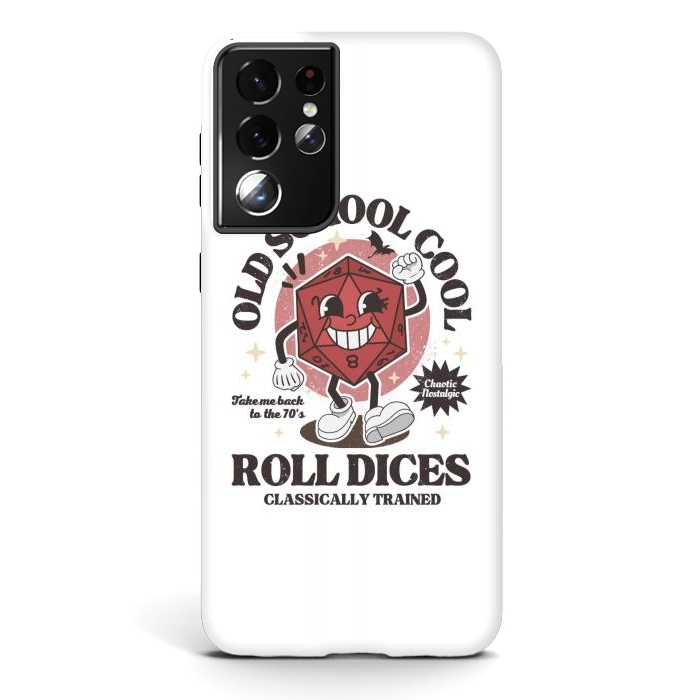 Galaxy S21 ultra StrongFit Old school d20 - D&D by LM2Kone