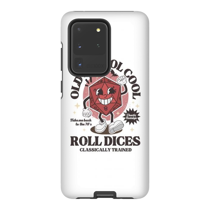 Galaxy S20 Ultra StrongFit Old school d20 - D&D by LM2Kone