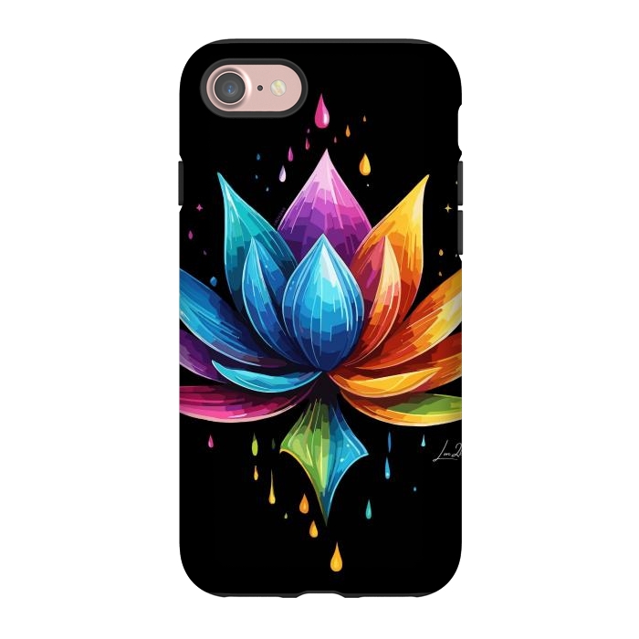 iPhone 7 StrongFit Multicolors Lotus by LM2Kone