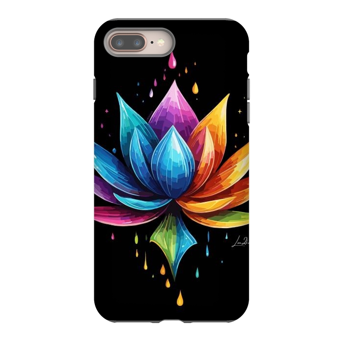 iPhone 7 plus StrongFit Multicolors Lotus by LM2Kone